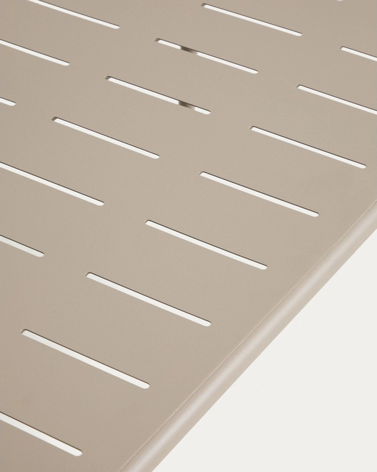 Outdoor-Tisch Brai aus taupefarben verzinktem Stahl, 180 x 90 cm von Kave Home – Bild 5