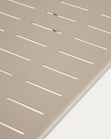 Outdoor-Tisch Brai aus taupefarben verzinktem Stahl, 180 x 90 cm von Kave Home – Bild 5