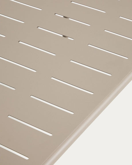 Outdoor-Tisch Brai aus taupefarben verzinktem Stahl, 180 x 90 cm von Kave Home – Bild 5