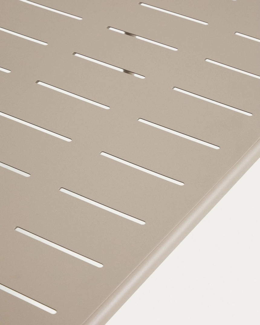 Outdoor-Tisch Brai aus taupefarben verzinktem Stahl, 180 x 90 cm von Kave Home – Bild 5