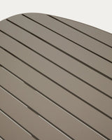 Outdoor-Tisch Joncols aus Aluminium mit taupefarbener Lackierung, 180 x 90 cm von Kave Home – Bild 4