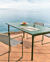 Outdoor-Tisch Maurina aus grün verzinktem Stahl und grünen Kacheln 223 x 101 cm von Kave Home – Produktbild 6