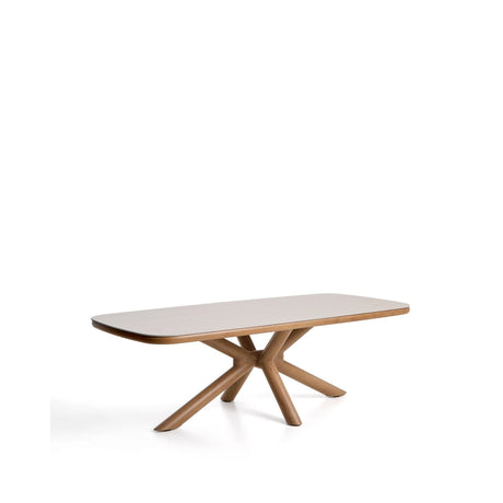 Outdoor-Tisch Mirtia aus Aluminium in Holzoptik und gesintertem Stein 240 x 110 cm von Kave Home – Bild 2