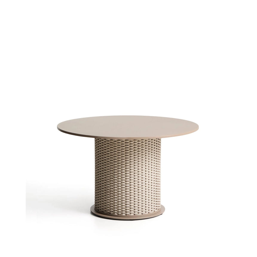 Outdoor-Tisch Sedalis aus Aluminium und Seil in Taupe, Ø 120 cm von Kave Home – Bild 4