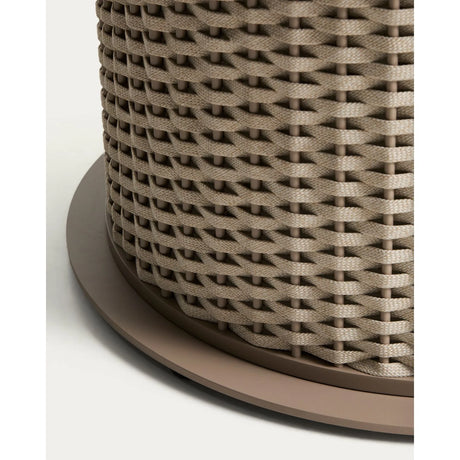 Outdoor-Tisch Sedalis aus Aluminium und Seil in Taupe, Ø 120 cm von Kave Home – Bild 6