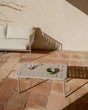 Outdoor-Tisch Zivia aus taupefarben verzinktem Stahl, 90 x 50 cm von Kave Home – Bild 2