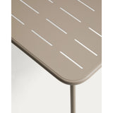 Outdoor-Tisch Zivia aus taupefarben verzinktem Stahl, 90 x 50 cm von Kave Home – Bild 4