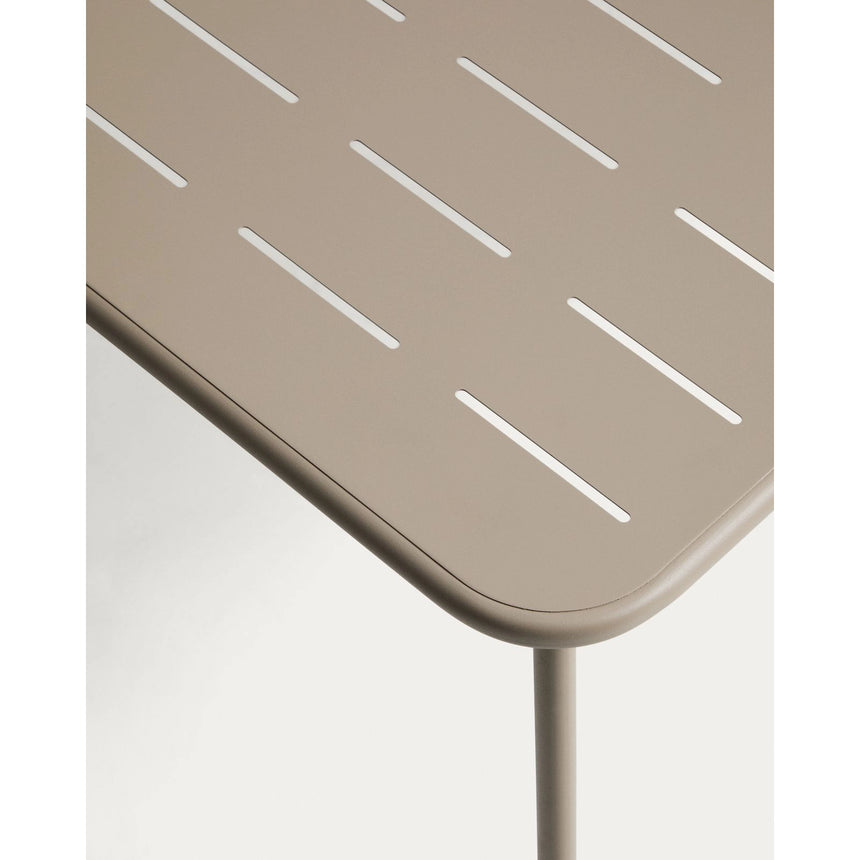 Outdoor-Tisch Zivia aus taupefarben verzinktem Stahl, 90 x 50 cm von Kave Home – Bild 4
