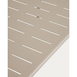 Outdoor-Tisch Zivia aus taupefarben verzinktem Stahl, 90 x 50 cm von Kave Home – Bild 5