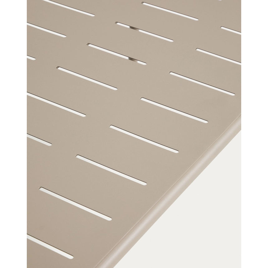 Outdoor-Tisch Zivia aus taupefarben verzinktem Stahl, 90 x 50 cm von Kave Home – Bild 5