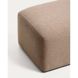 Pouf-Randmodul Blok in brauner Chenille, 60 x 104 cm, FSC Mix Credit von Kave Home – Bild 5