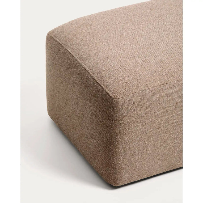 Pouf-Randmodul Blok in brauner Chenille, 60 x 104 cm, FSC Mix Credit von Kave Home – Bild 5