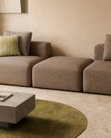 Pouf-Randmodul Blok in brauner Chenille, 90 x 104 cm, FSC Mix Credit von Kave Home – Bild 2