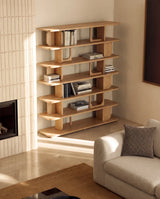 Regal Aduma aus Eichenholzfurnier mit natürlichem Farbton, FSC 100% 160 x 187 cm von Kave Home – Bild 2
