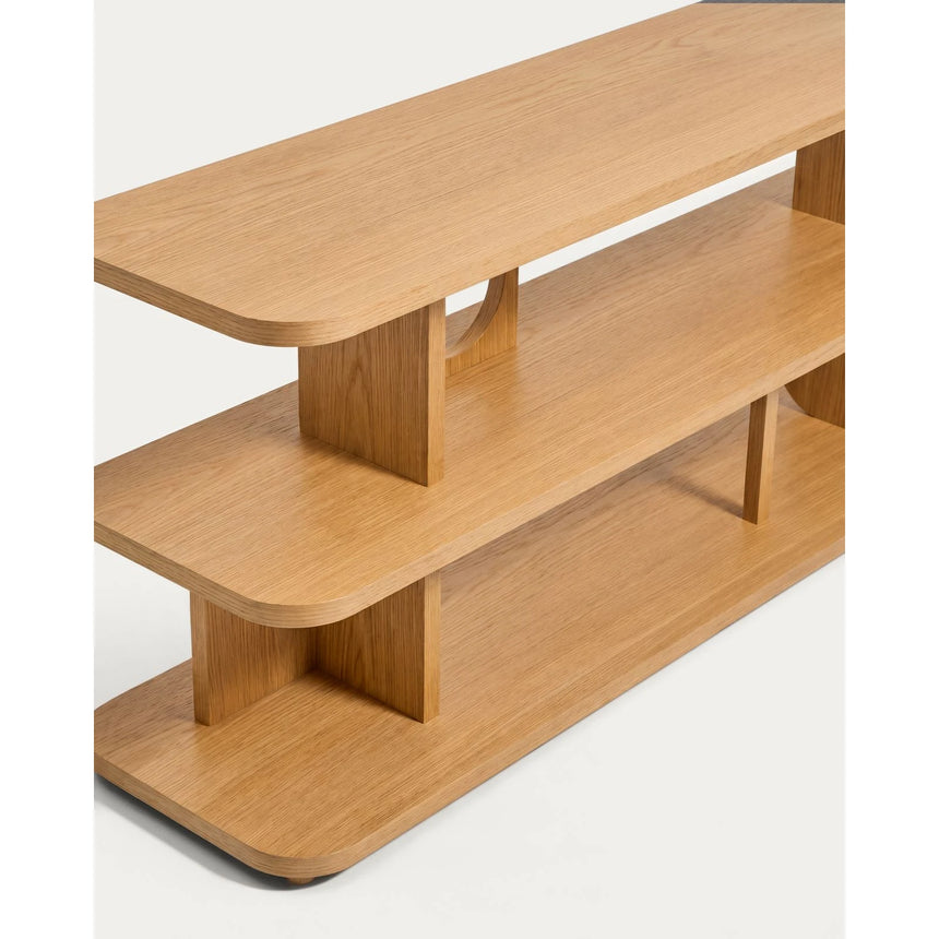 Regal Aduma aus Eichenholzfurnier mit natürlichem Farbton, FSC 100% 160 x 65 cm von Kave Home – Bild 5