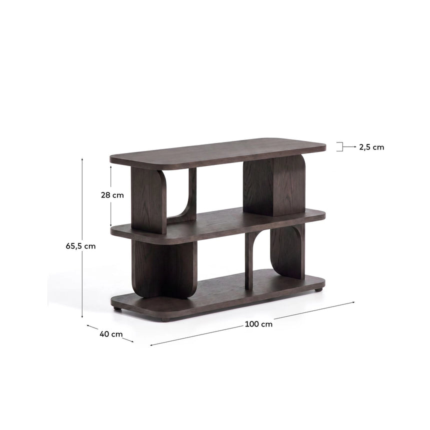 Regal Aduma aus Eichenholzfurnier mit verschiedenen Finishes, FSC 100% 100 x 65 cm von Kave Home – Bild 3