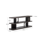 Regal Aduma aus Eichenholzfurnier mit verschiedenen Finishes, FSC 100% 160 x 65 cm von Kave Home – Bild 5