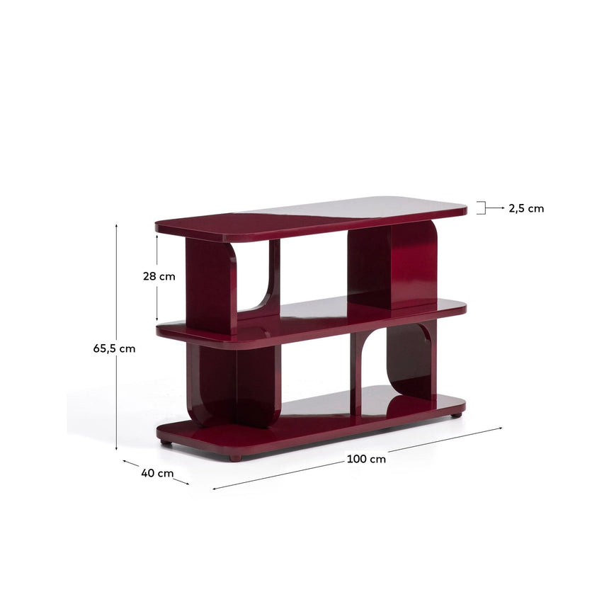 Regal Aduma aus MDF mit Granat-Lackierung mit Glanz-Finish, FSC 100% 100 x 65 cm von Kave Home – Bild 5