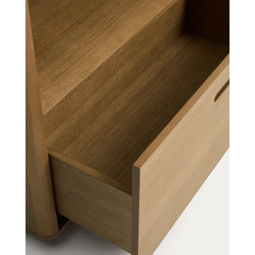 Regal Arelida aus Furnier sowie Massivholz aus Eiche mit hellbraunem Finish 90 x 185 cm von Kave Home – Bild 10