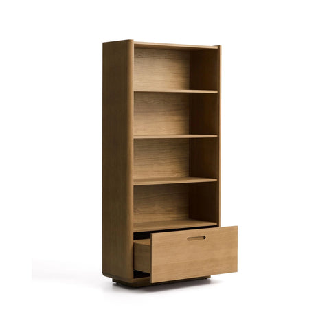 Regal Arelida aus Furnier sowie Massivholz aus Eiche mit hellbraunem Finish 90 x 185 cm von Kave Home – Bild 7