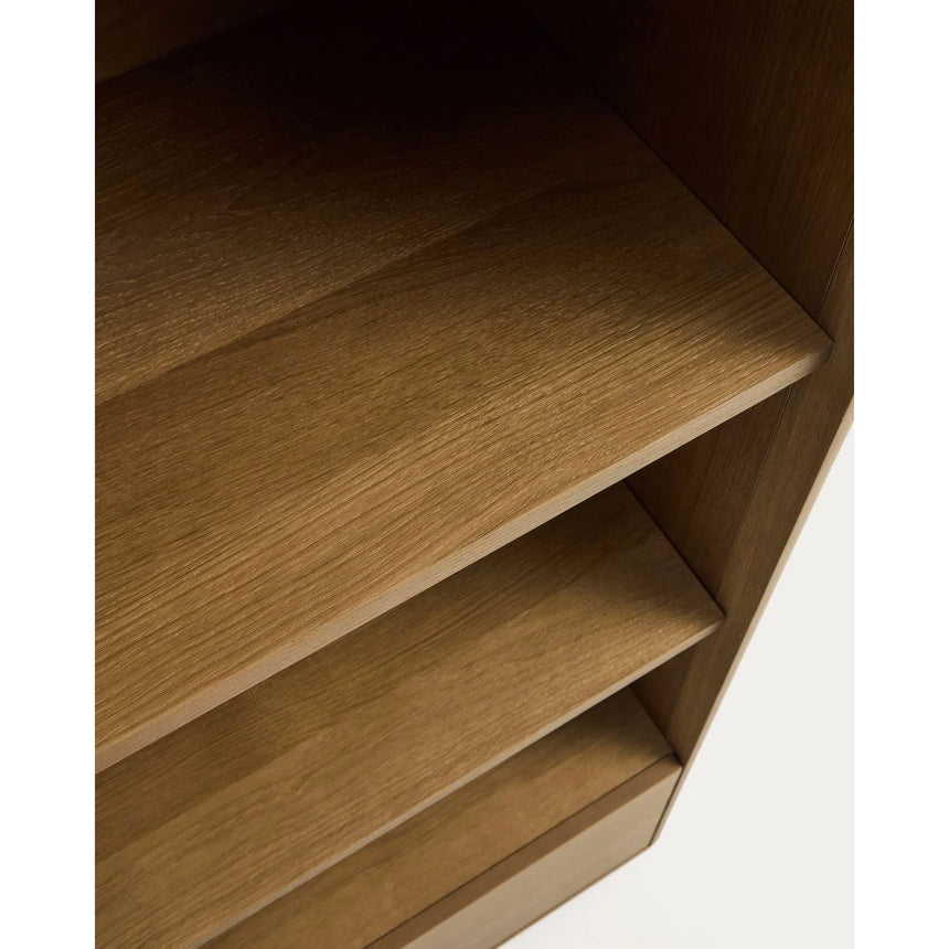 Regal Arelida aus Furnier sowie Massivholz aus Eiche mit hellbraunem Finish 90 x 185 cm von Kave Home – Bild 9