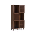 Regal Beyla aus Furnier und Massivholz aus Esche mit nussbaumfarbenem Finish 84,5 x 170 cm FSC 100% von Kave Home – Bild 1