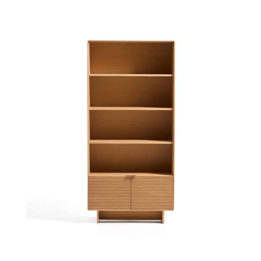 Regal Norlen in Eichenfurnier mit naturfarbenem Finish FSC Mix Credit 90 x 190 cm von Kave Home – Bild 1