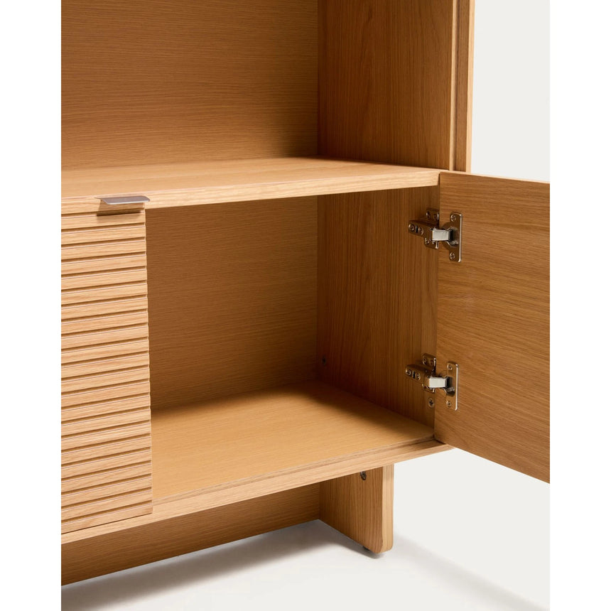 Regal Norlen in Eichenfurnier mit naturfarbenem Finish FSC Mix Credit 90 x 190 cm von Kave Home – Bild 9