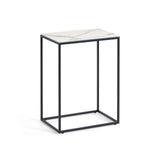 Rewena Beistelltisch Feinsteinzeugplatte Kalos Weiß Finish 45 x 30 cm von Kave Home – Bild 1