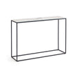 Rewena Konsolentisch Feinsteinzeug mit Kalos Weiß Finish und Stahlgestell 110 x 75 cm von Kave Home – Bild 1