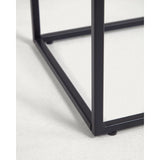 Rewena Konsolentisch Feinsteinzeug mit Kalos Weiß Finish und Stahlgestell 110 x 75 cm von Kave Home – Bild 7