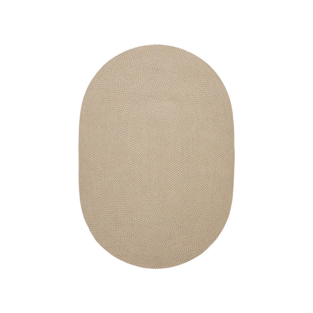 Rodhe Teppich oval 100 % PET beige 160 x 230 cm von Kave Home – Bild 1