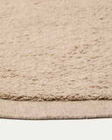 Runder Teppich Marely aus Wolle beige Ø 200 cm von Kave Home – Bild 6