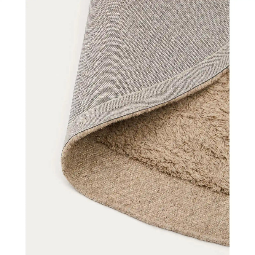 Runder Teppich Marely aus Wolle beige Ø 200 cm von Kave Home – Bild 7