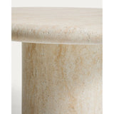 Runder Tisch Drasi aus Zement mit Finish in Travertinoptik, Ø 122 cm von Kave Home – Bild 7