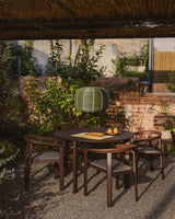 Runder Tisch Erice aus Aluminium und gehärtetem Glas in Braun Ø120 cm von Kave Home – Bild 2