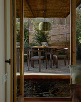 Runder Tisch Erice aus Aluminium und gehärtetem Glas in Braun Ø120 cm von Kave Home – Bild 3