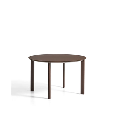 Runder Tisch Erice aus Aluminium und gehärtetem Glas in Braun Ø120 cm von Kave Home – Bild 6