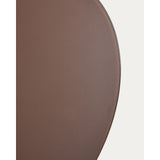 Runder Tisch Erice aus Aluminium und gehärtetem Glas in Braun Ø120 cm von Kave Home – Bild 9