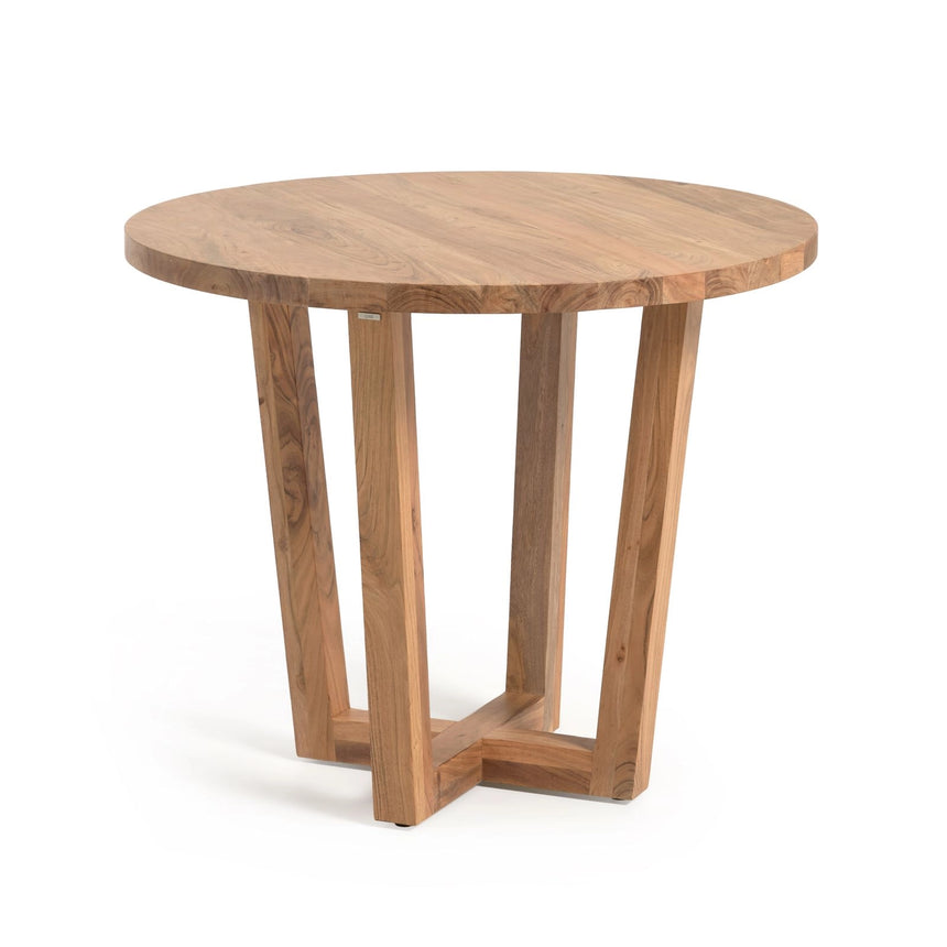 Runder Tisch Nahla aus massivem Akazienholz mit natürlichem Finish, Ø 90 cm, FSC 100 % von Kave Home – Bild 5