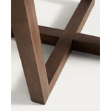 Runder Tisch Nahla aus massivem Mangoholz mit Nussbaumfinish, Ø 120 cm, FSC 100 % von Kave Home – Bild 4