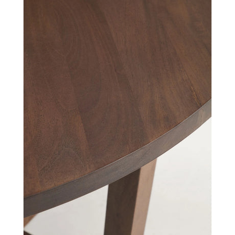 Runder Tisch Nahla aus massivem Mangoholz mit Nussbaumfinish, Ø 90 cm, FSC 100 % von Kave Home – Bild 3