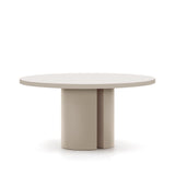 Runder Tisch Nealy aus lackiertem Holz mit eierschalfarbenem Finish Ø 150 cm von Kave Home – Bild 1