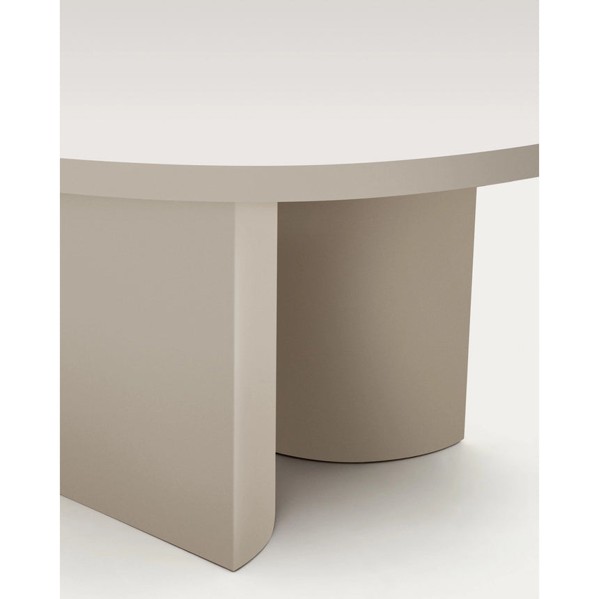 Runder Tisch Nealy aus lackiertem Holz mit eierschalfarbenem Finish Ø 150 cm von Kave Home – Bild 10
