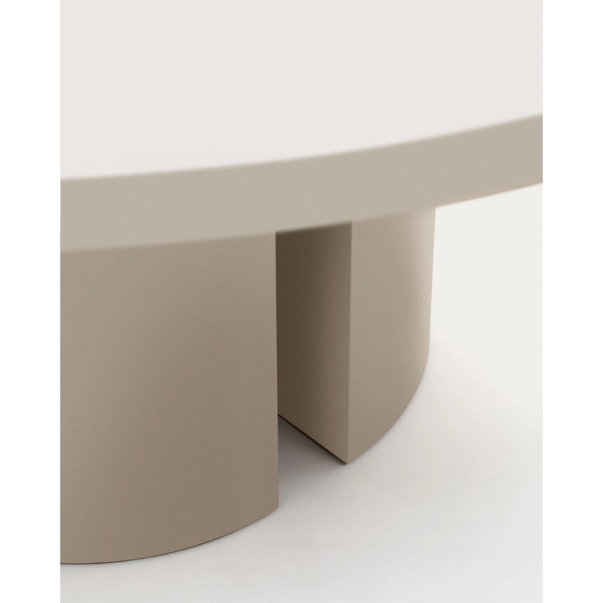 Runder Tisch Nealy aus lackiertem Holz mit eierschalfarbenem Finish Ø 150 cm von Kave Home – Bild 8
