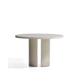Runder Tisch Nealy aus lackiertem MDF mit eierschalfarbenem Finish Ø 120 cm von Kave Home – Bild 1
