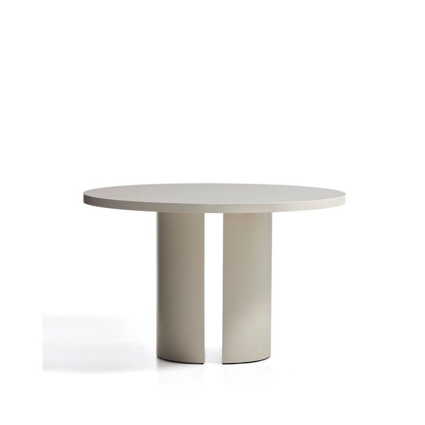 Runder Tisch Nealy aus lackiertem MDF mit eierschalfarbenem Finish Ø 120 cm von Kave Home – Bild 1