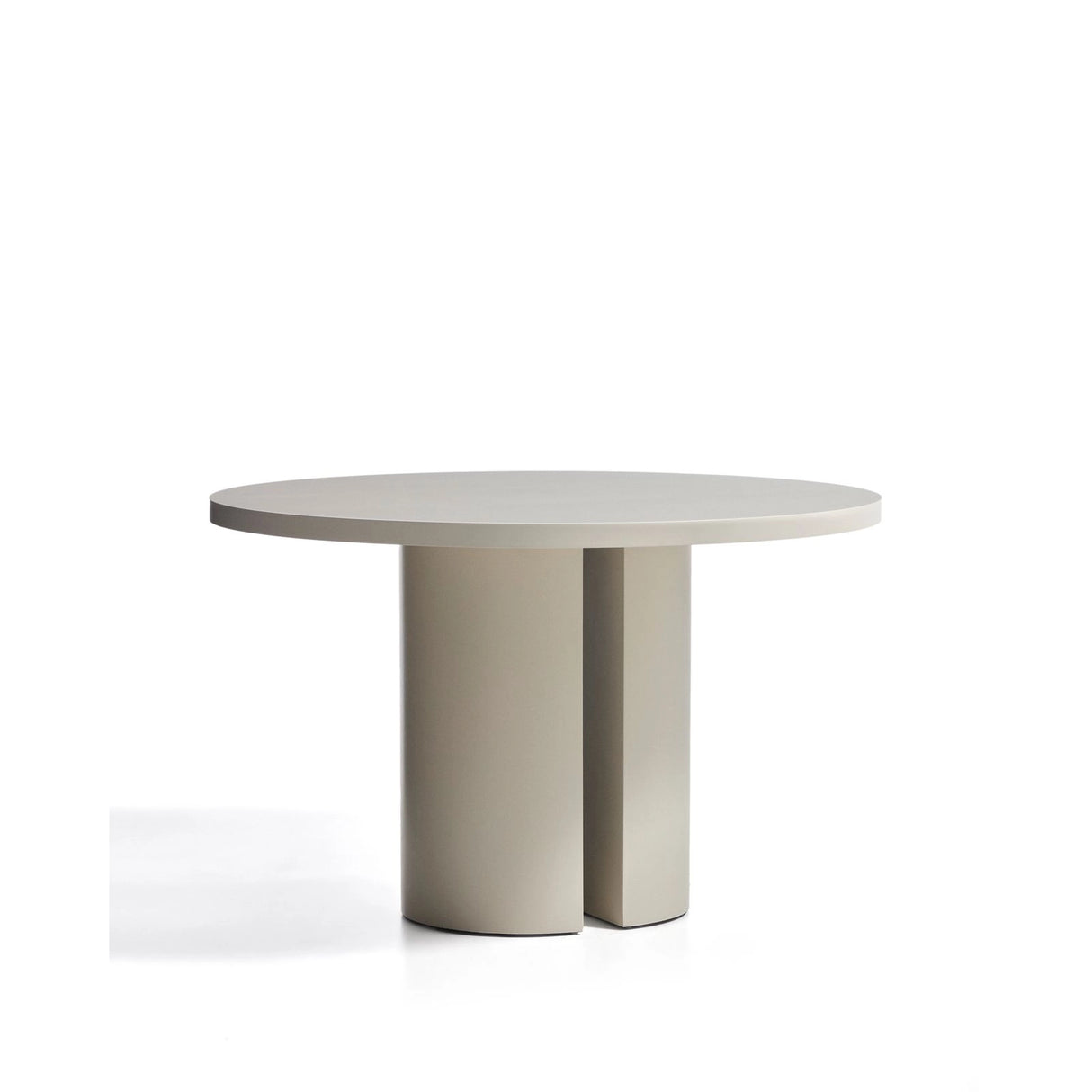 Runder Tisch Nealy aus lackiertem MDF mit eierschalfarbenem Finish Ø 120 cm von Kave Home – Bild 3