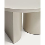 Runder Tisch Nealy aus lackiertem MDF mit eierschalfarbenem Finish Ø 120 cm von Kave Home – Bild 8