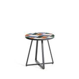 Runder Tisch Tella mit grün verzinktem Stahl und mehrfarbigen Fliesen, Ø 45 cm von Kave Home – Bild 5
